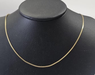 14K Yellow Gold Chain 14K chain weighs 3.1 grams.