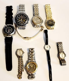 Assorted Quartz Watches Inc. Freestyle Citizen Perry Ellis America Pulsar Harr's Trier Lorus