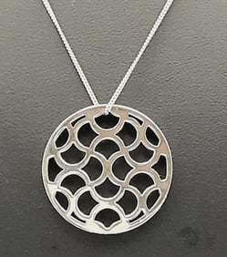 Sterling Hot Diamonds MCMXCVI 1996 Pendant Necklace