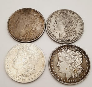 19th Century Morgan Silver Dollars Lot weighs 102.8
