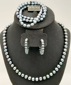 Honora Freshwater Cultured Pearl Set Necklace, Bracelets & Earrings