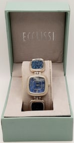 Ecclissi Sterling Silver & Druzy Watch #33756 Watch weighs 62.8