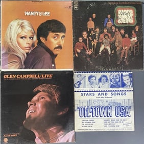 Vinyl Records Campbell, Sinatra, Blood Sweat Tears Glen Campbell Live, Capitol Records STBO-268.
