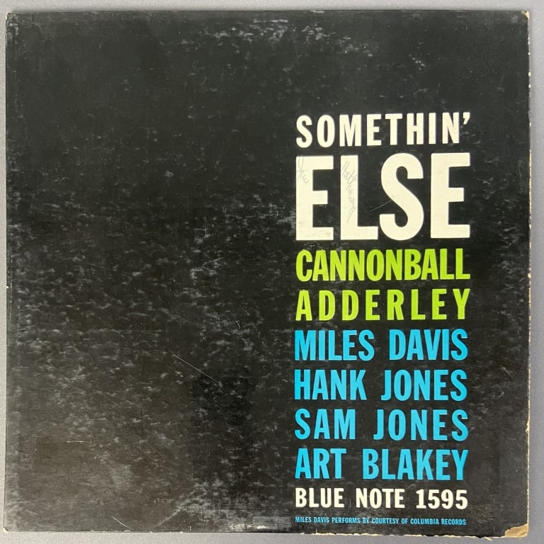 Vinyl Jazz Album Cannonball Adderley Something Else by Cannonball Adderley, Blue Note Records BLP: Something Else by Cannonball Adderley, Blue Note Records BLP 1595. Includes paper sleeve, vinyl sold untested.
