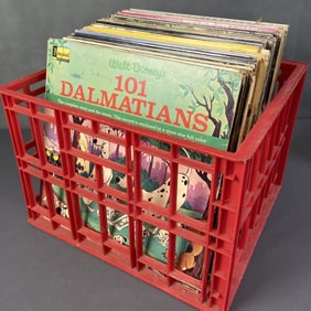 Mystery Lot Vinyl Records Disney, Halloween Lot of over 50 vinyl records from Disney, Petula Clark,
