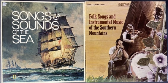 Vinyl Folk Music Southern Mountains & Sea Folk Songs and Instrumental Music of the Southern