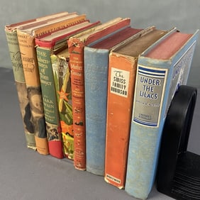 Vintage Children's Chapter Books Alcott Twain Under the Lilacs by Louisa May Alcott, published by