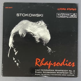 Vinyl Classical Record Stokowski Rhapsodies Rhapsodies Liszt Hungarian Rhapsody No. 2 and Enesco