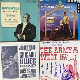 Vinyl Records Blues, Folk, & Classical Set of 4 Military Music in America Volume 3 The Army of the