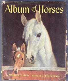 Vintage Book Album of Horses Marguerite Henry Album of Horses by Marguerite Henry, illustrated by