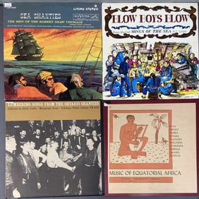 Vinyl LPs Sea Shanties & African Music Music of Equatorial Africa, Ethnic Folkways Library, P 402,