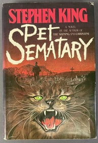Early Edition Pet Sematary Stephen King Book Pet Sematary by Stephen King, published by Doubleday &