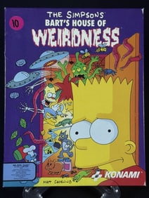 The Simpsons Barts House of Weirdness PC Game MS-DOS Tandy 5.25" Disks. With box, disks, warranty