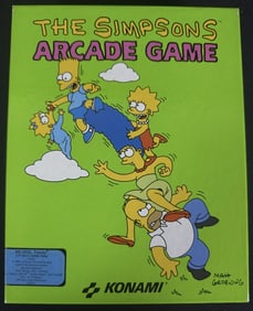 The Simpsons Arcade Game DOS PC 3.5 Includes box, disk and manual. Some light wear on box. Please