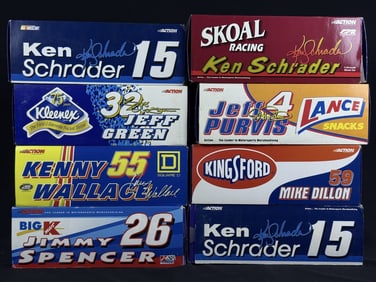 NASCAR Diecast 1:24 Scale Car Grouping In original boxes. May have been previously opened and