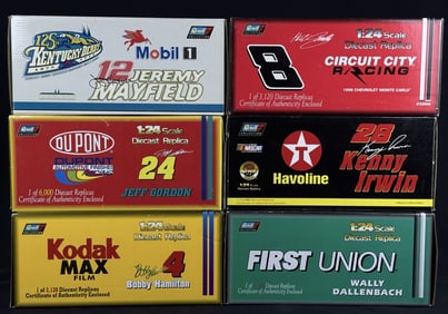 NASCAR Diecast 1:24 Scale Car Grouping Revell In original boxes. May have been previously opened and