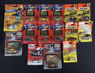 Matchbox Johnny Lightning 1:64 Scale Toy Cars Cars unopened on cards. Some warping and other signs