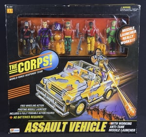 Vintage Lanard The Corps Assault Vehicle In Box Unopened. Some shelf wear/signs of age on box. 15 x