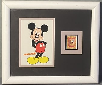 Disney Mickey Mouse Steamboat Willie Wall Art Picture featuring Mickey Mouse as well as a mounted
