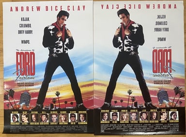 Andrew Dice Clay Ford Fairlane Movie Posters Set of two duplicate double sided one sheet movie