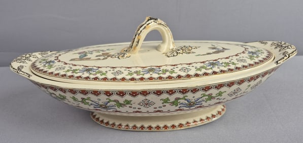 Spode Copeland Canton 13" Oval Covered Serving Dish