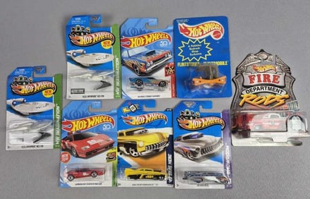 Assorted Hot Wheels Cars Including Flintstones Flintmobile
