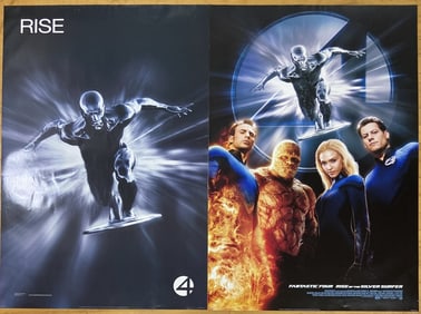Fantastic Four Silver Surfer Movie Posters Set of two variant movie posters for Fantastic Four Rise