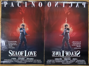 Al Pachino Sea Of Love Movie Posters Set of 2 Two duplicate one sheet double sided posters for the