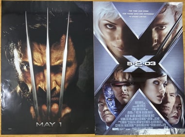 X-Men & X-Men 3 Movie Posters Set of Two Two one sheet double sided posters for the movies X Men and