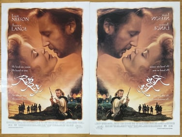Rob Roy Movie Posters Set of Two One sheet double sided movie posters for the movie Rob Roy starring