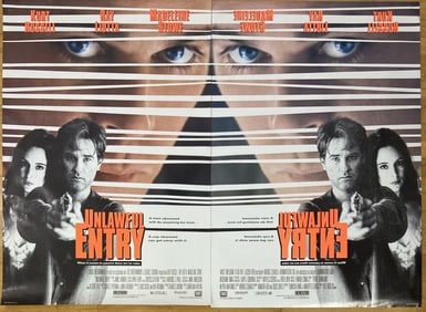 Unlawful Entry Movie Posters Set of Two Two one sheet double sided posters for the movie Unlawful