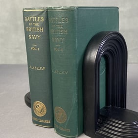 Antique Books Battles of the British Navy Battles of the British Navy Volumes 1 and 2 by Joseph