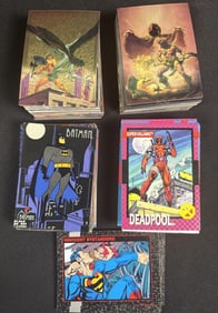 1990s Non Sports Card Mixed Lot Marvel DC Conan Some light edge wear present. Approximately 4 x 3.5
