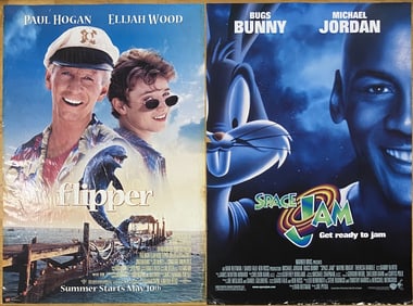 Movie Posters Flipper & Space Jam Two double sided one sheet movie posters for Flipper starring Paul