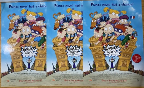 Rugrats in Paris Movie Posters Set of Three Three one sheet double sided movie posters for Rugrats
