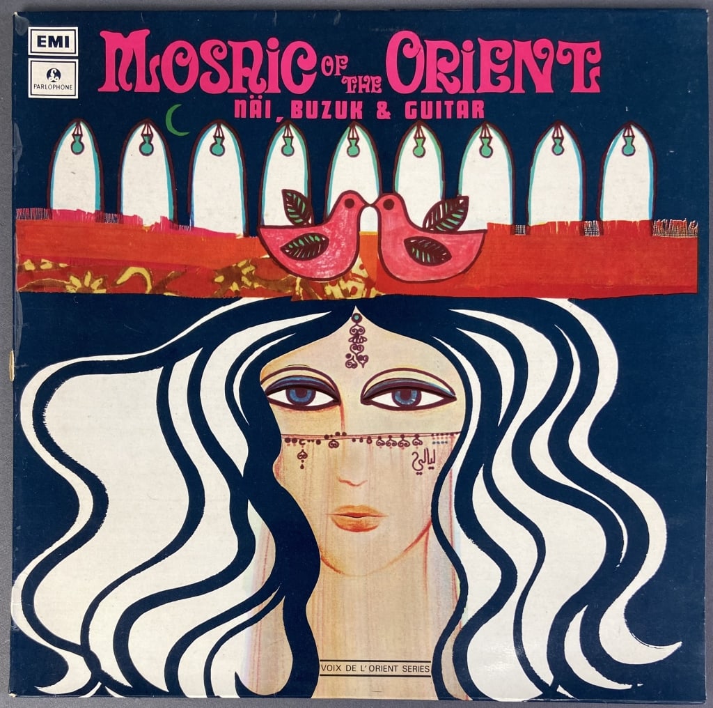 Vinyl Record Mosaic of the Orient Nai Buzuk Guitar Mosaic of the orient by Elias Rahbani, Parlophone: Mosaic of the orient by Elias Rahbani, Parlophone Records GVDL 35, 1972. Includes paper sleeve, vinyl sold untested.
