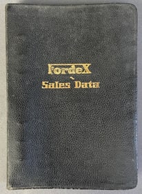 Ford Motor Company Sales Data 1926 Fordex Sales and Service Data 1926 Edition edited and compiled by