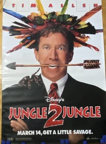 Jungle 2 Jungle Disney Movie Poster Single sided two sheet movie poster for the Disney movie Jungle