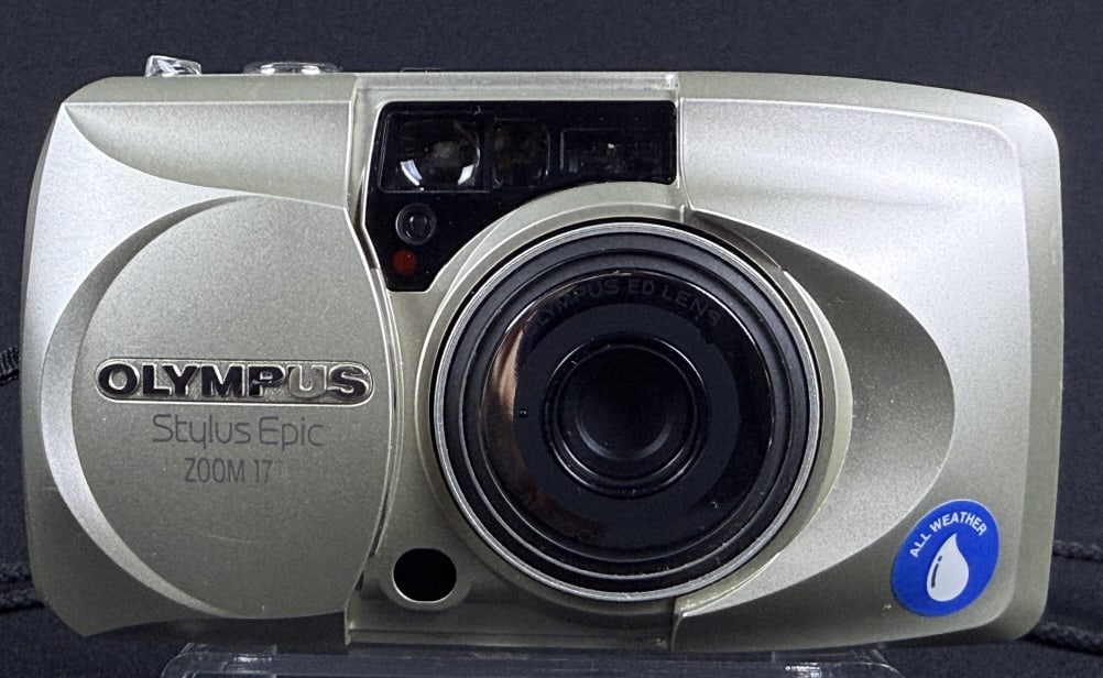 Olympus Stylus Epic Zoom 170 Film Camera Untested. With strap. No battery leakage. Free from damage.: Untested. With strap. No battery leakage. Free from damage. 5 x 3 x 2 inches