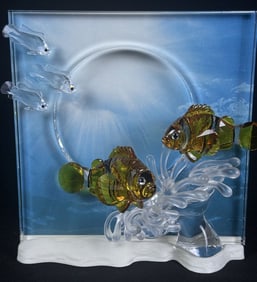 Swarovski Wonders Of The Sea Harmony With original inner and outer box measuring 11 x 11 x 5 inches.