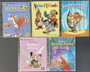 Vintage Golden Books Disney, Muppets Set of 5 Fozzie's Funnies A Book of Silly Jokes and Riddles