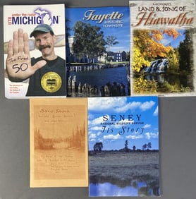 Michigan Nature & History Books Set of Five Fayetteville Historic Townsite by the Michigan