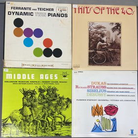 Vinyl LPs Classical, 1940s, Middle Ages Set of 4 Music of the Middle Ages Collegium Musicum,