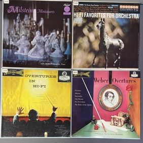Vinyl Records Classical Music Lot of Four Weber Overtures, London Records,