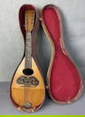 Antique Bowl Back Mandolin with Case 1920's mandolin, unmarked with maker or country of origin.