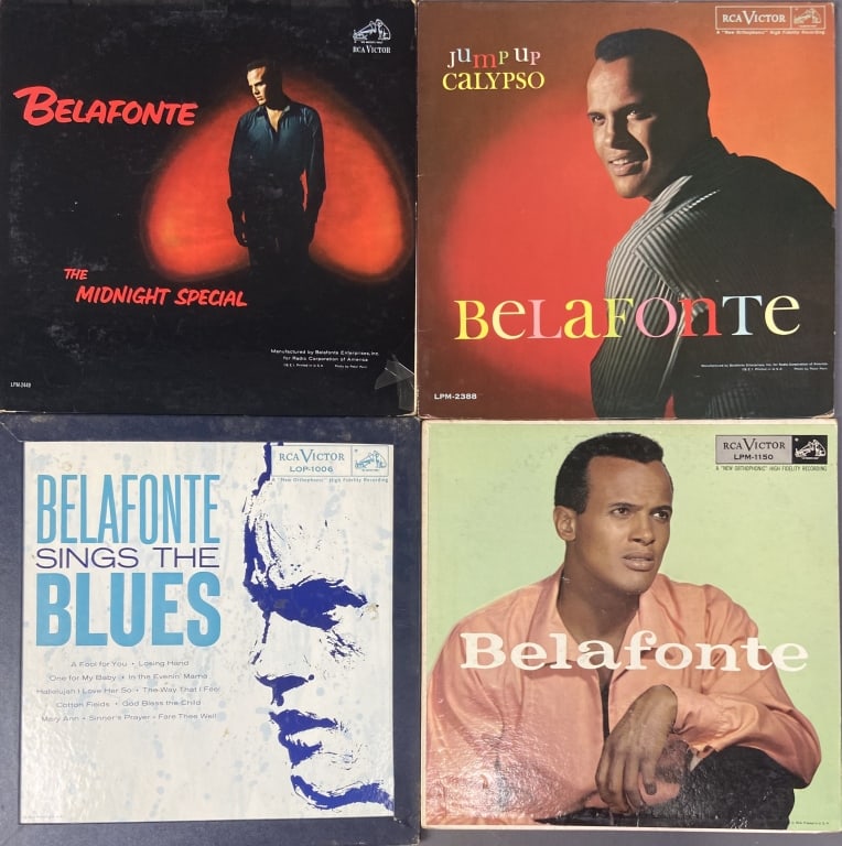 Vinyl Harry Belafonte Albums Set of Four Self titled album, RCA Victor (1 of 13)