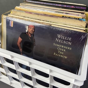 Vinyl Mystery Lot Willie Nelson, Judy Garland Etc Lot of over 40 vinyl albums of country, Broadway,