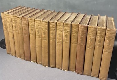 Works of James Whitcomb Riley Antique Books Set of sixteen books, The Works of James Whitcomb Riley