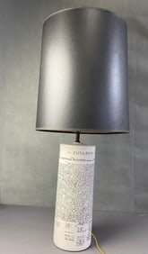 Table Lamp w/ Declaration of Independence Vintage white ceramic lamp with the Declaration of