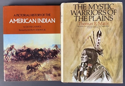 Vintage Native American Coffee Table Books A Pictorial History of the American Indian by Oliver